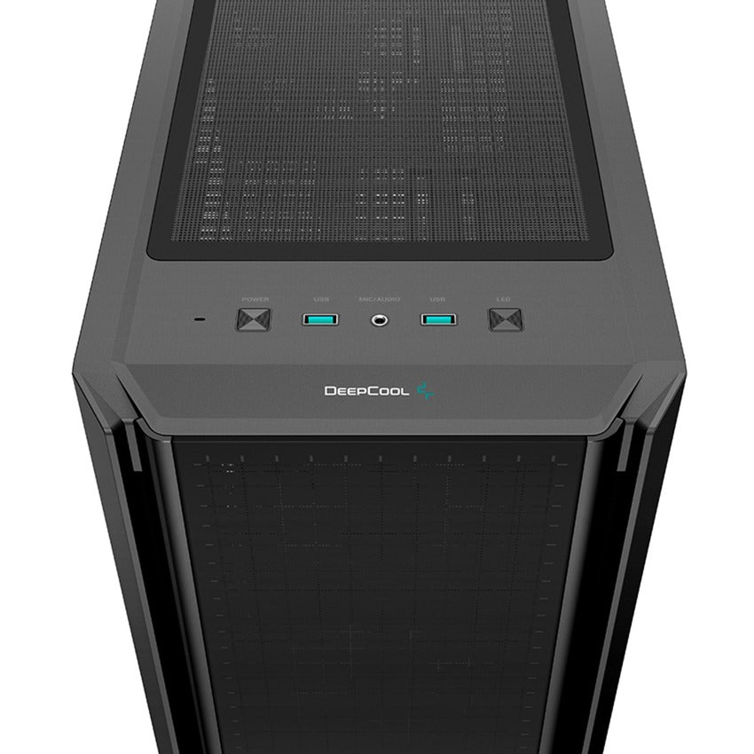 Deepcool CG540 midi tårnhus (sort | 2x USB-A | vindue)