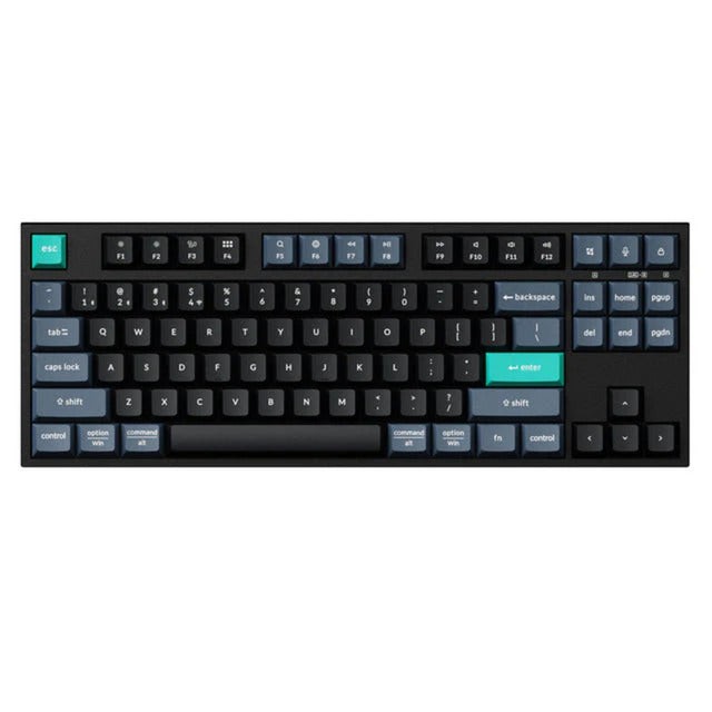 Keychron b33-k9 tastatur (sort, us-layout (qwerty), saksekontakter, 80% (tkl), abs, usb-c | 2,4 ghz | bluetooth)