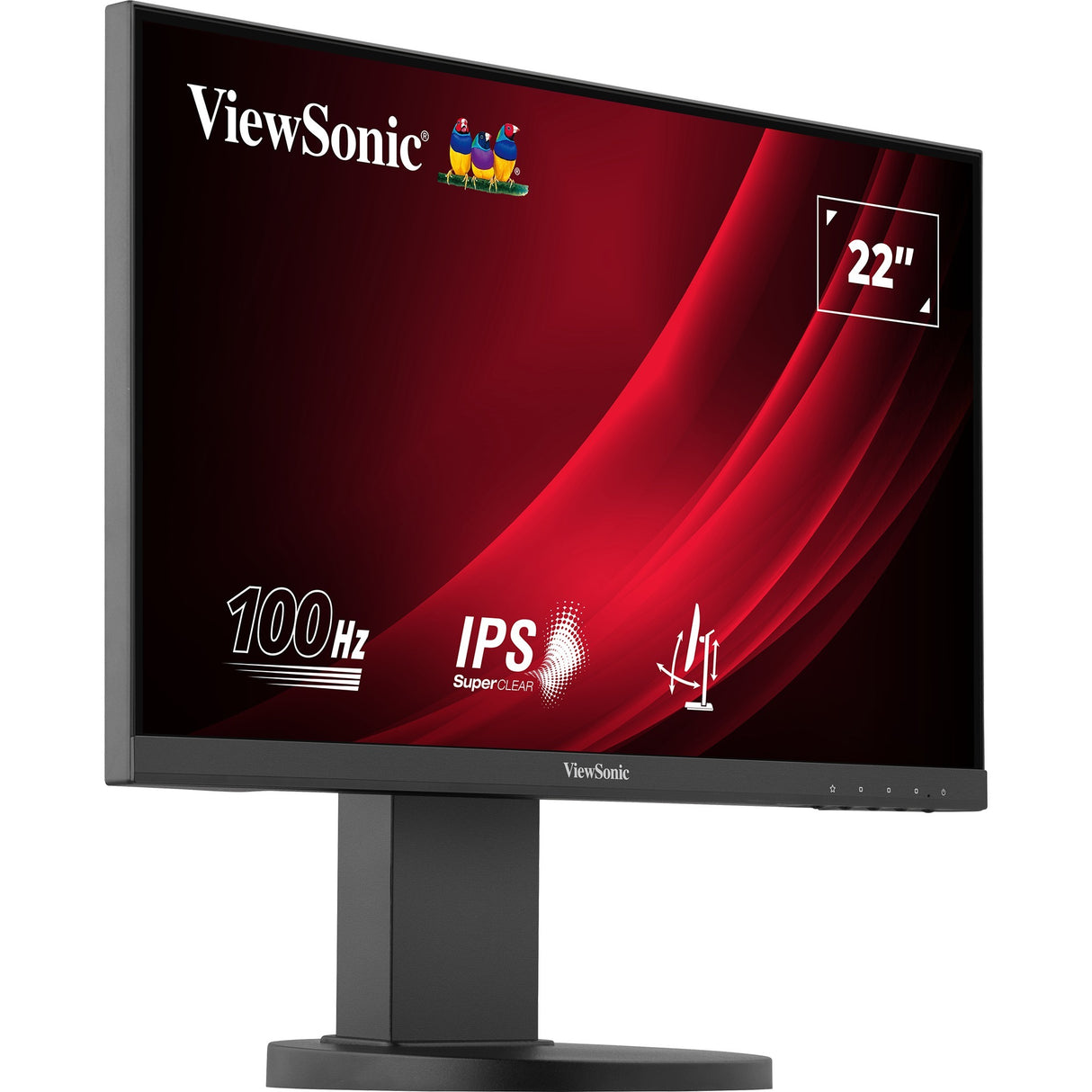 Viewsonic vg2208a-hd 22 skærm (sort, 1x hdmi, vga, 100 hz)