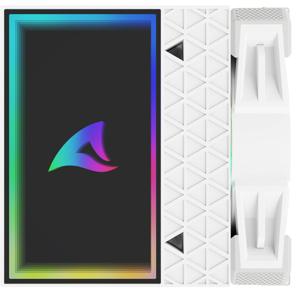 Sharkoon a60 rgb cpu køler (hvid, 4-benet pwm blæserstik)