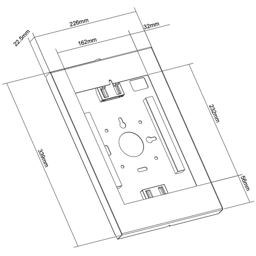 Neomounts WL15-650WH1 vægmonteret tabletholder (hvid)
