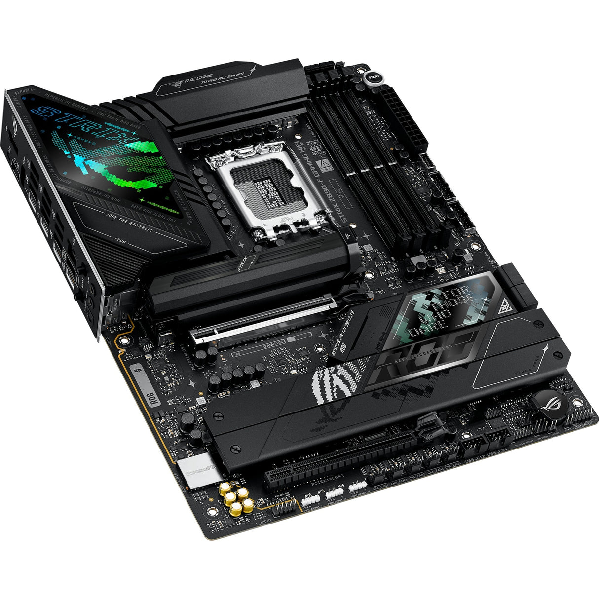 Asus ROG Strix Z890-F Gaming WiFi Socket 1851 bundkort (sort, RAID, 2,5 GB-LAN, Wi-Fi 7, BT, lyd, ATX)