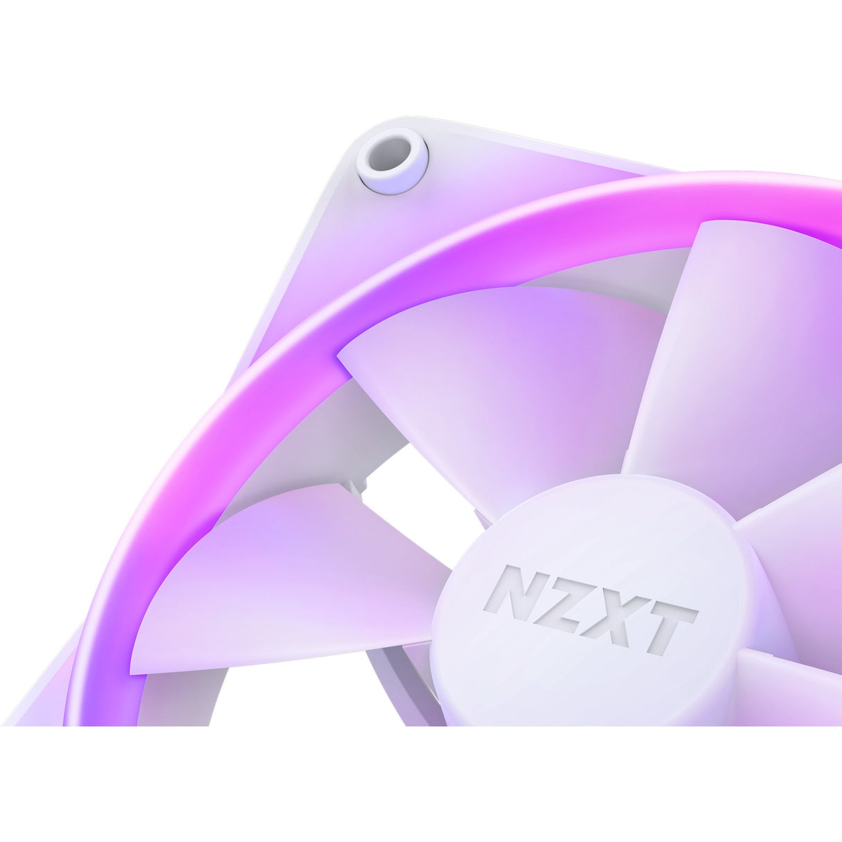 Nzxt f140 rgb duo blæsere (hvide, 2 stk., 140 x 140 x 25 mm, pwm, inkl. controller)