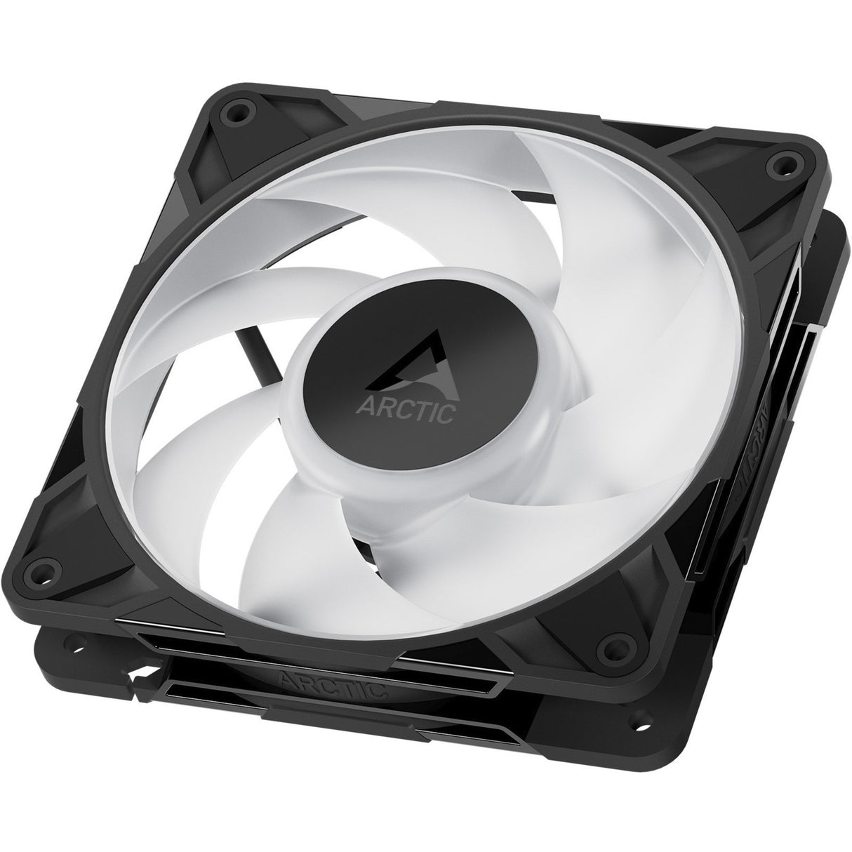 Arctic p12 pro a-rgb kabinet blæser (sort, 120 x 120 x 25 mm, pwm)