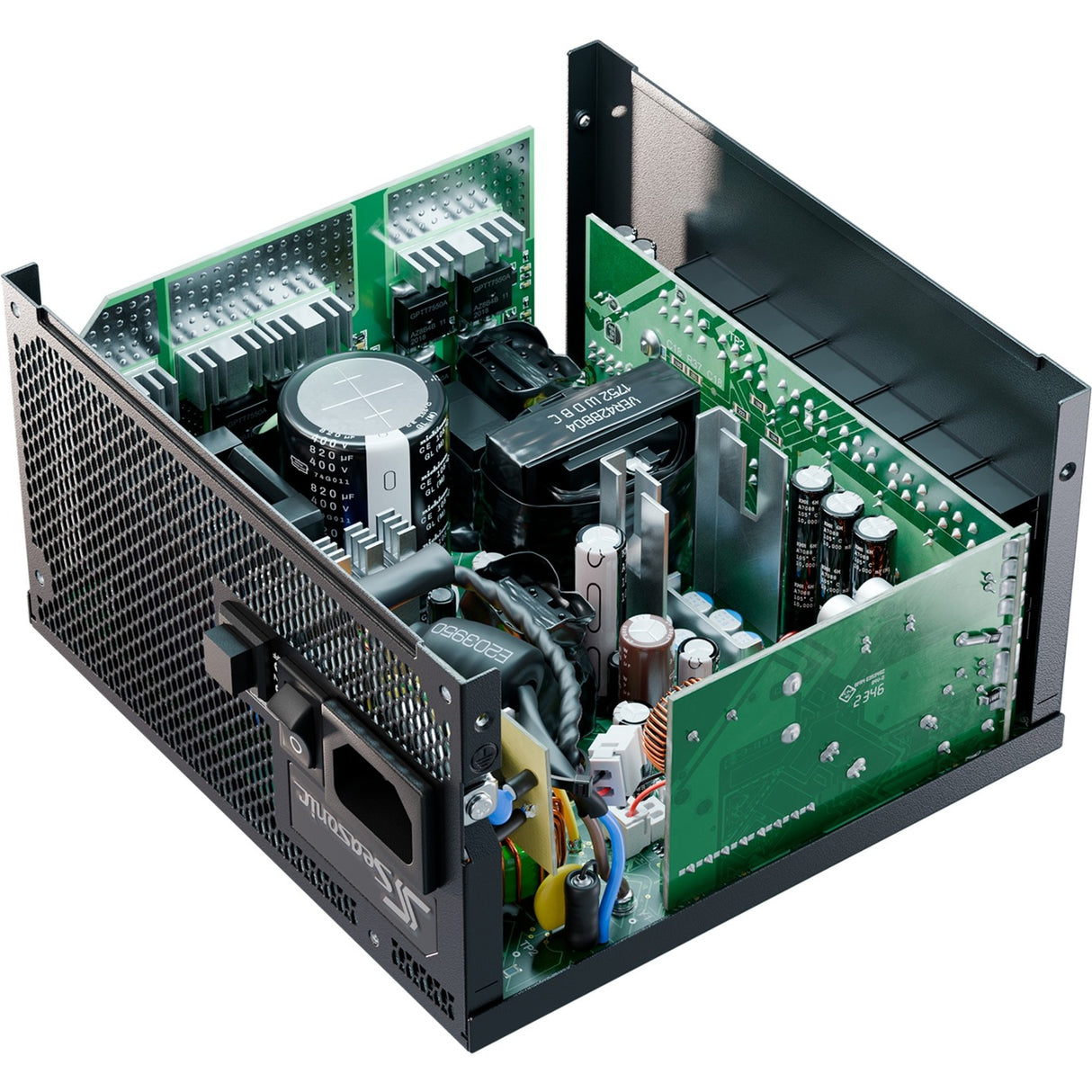 Seasonic Focus GX-1000-V4 ATX3.1 Modulær 1000 watt strømforsyning (sort, 1x 12VHPWR, 3x PCIe)