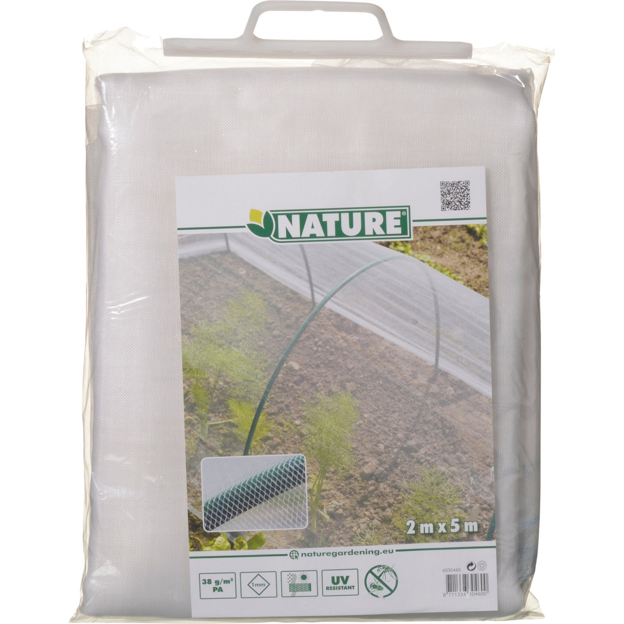 Natur anti-insekt mesh insektnet (hvid gennemsigtig, 2 x 5 m)