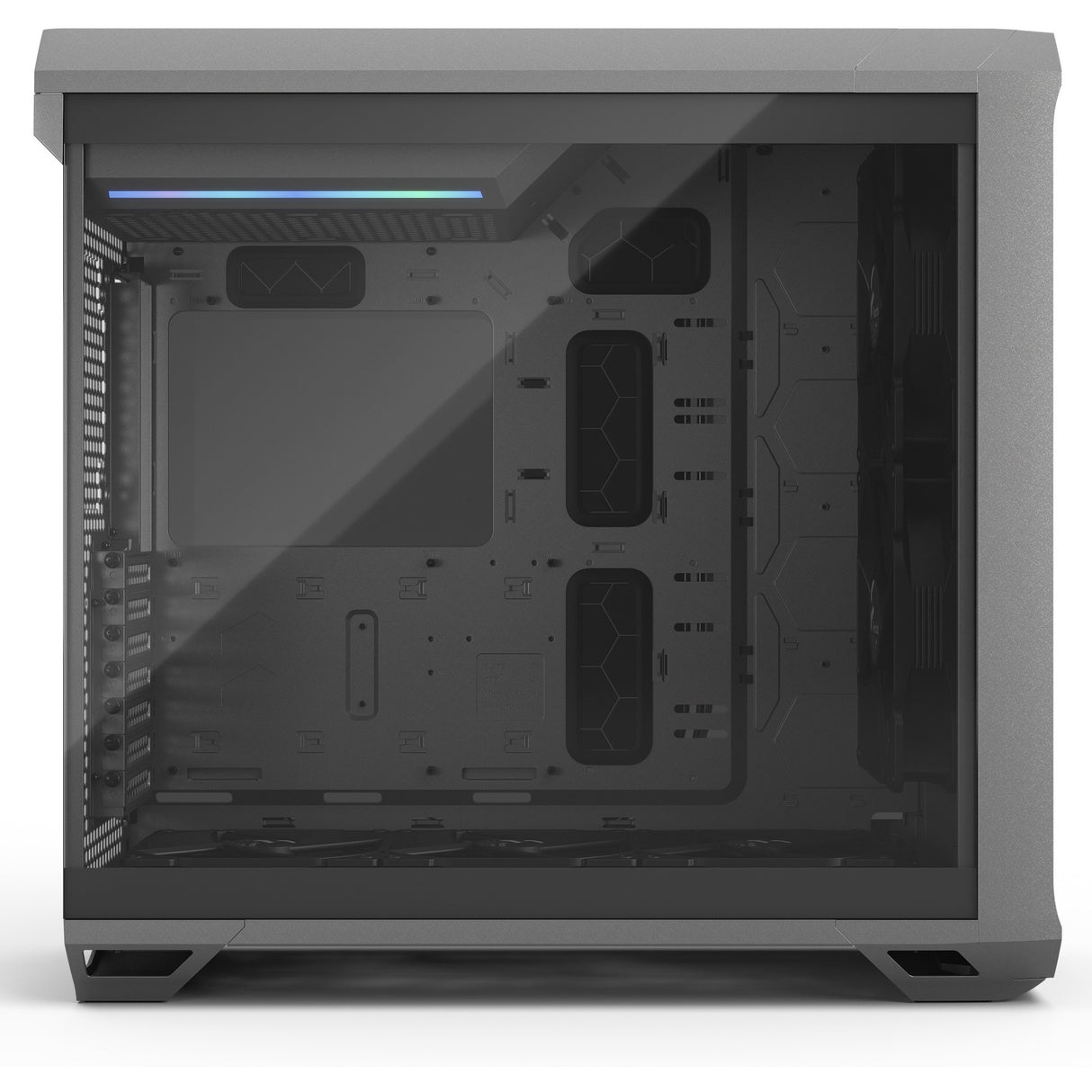 Fractal design torrent grå tg lys tonet midi tårnhus (grå | 2x USB-A | 1x USB-C | hærdet glas)