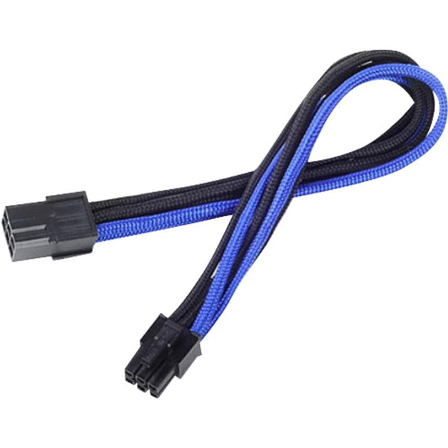 Silverstone 6-benet PCIe forlængerkabel (sort blå, 25 centimeter, pp07-ide6ba, lite detailhandel)