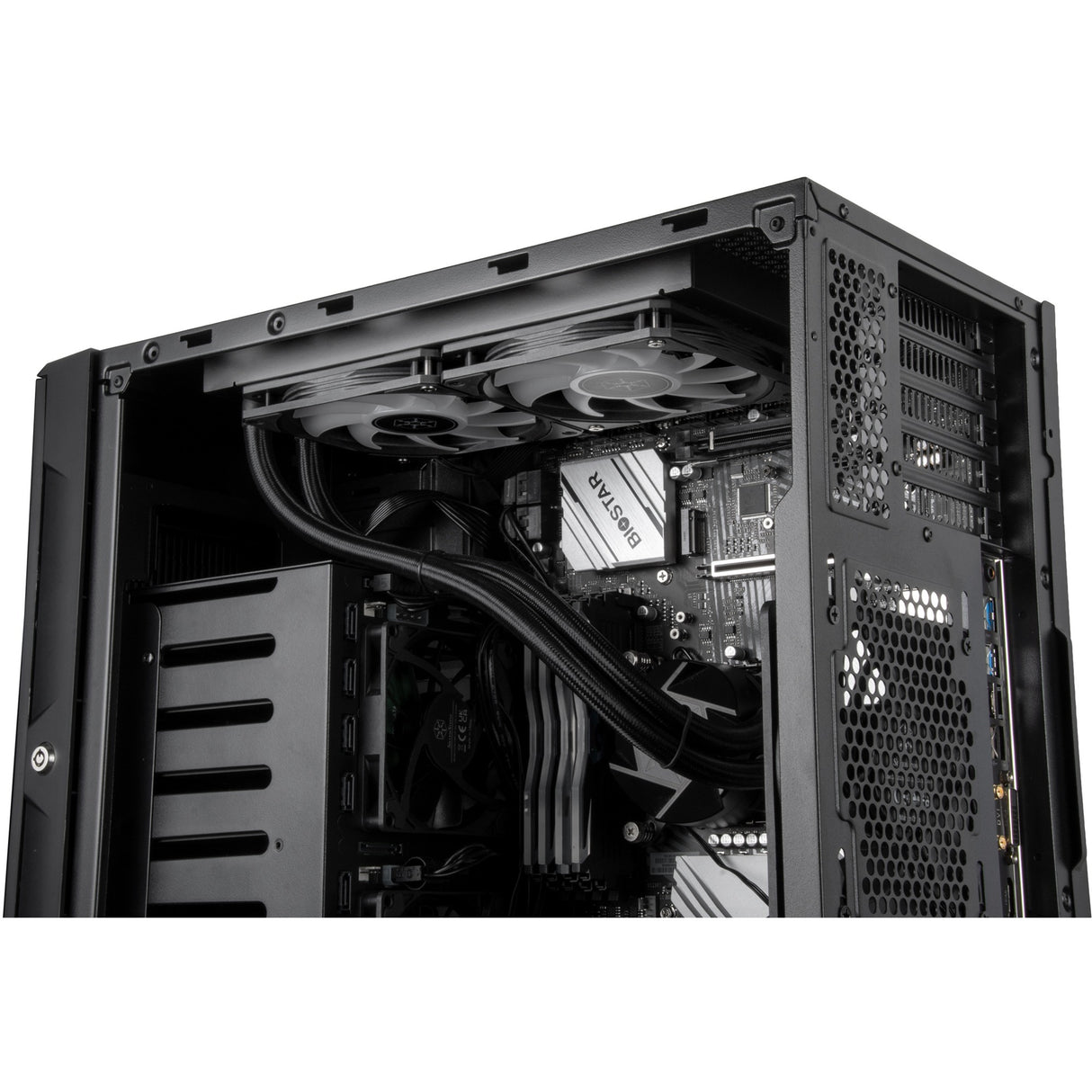 Silverstone CS382 mini tårnhus (sort | 2x USB-A | 1x USB-C)