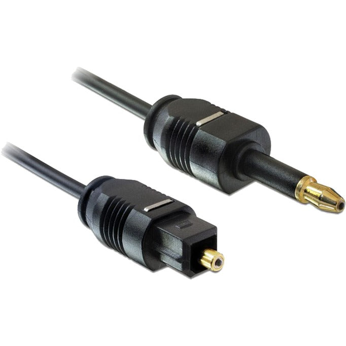 Delock toslink han -> toslink mini 3,5 mm, 2 m kabel (sort, 82876)