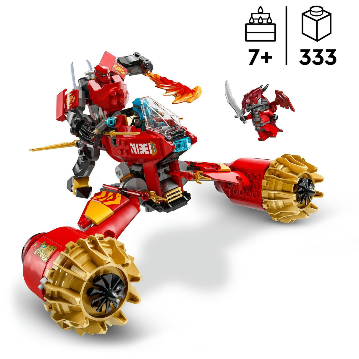 Lego ninjago 71830 kai's mecha storm køretøj