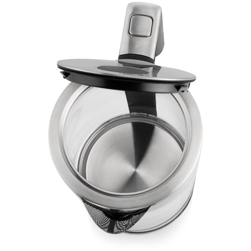 Princess 236041 glaskedel london-kedel (transparent rustfrit stål, 1,7 l)