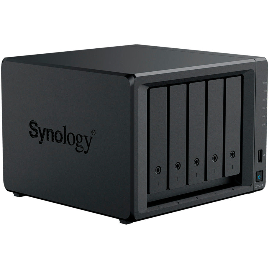 Synology diskstation ds1525+ nas (sort, 2x LAN, USB)