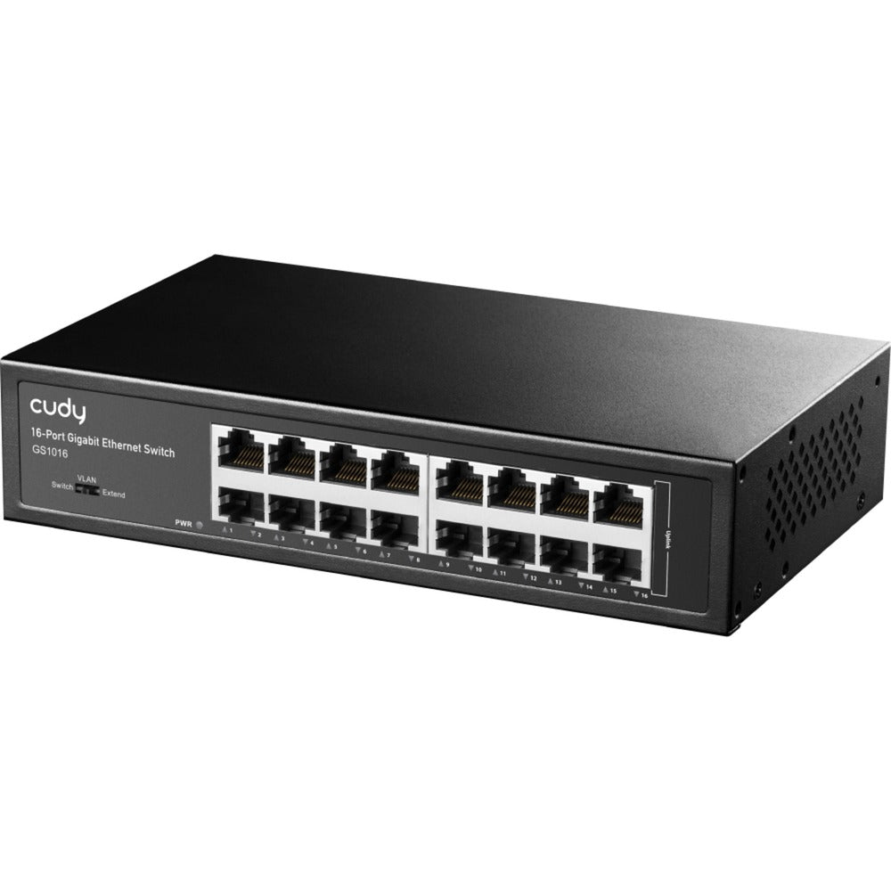 Cudy 16-ports gigabit metalswitch (sort)
