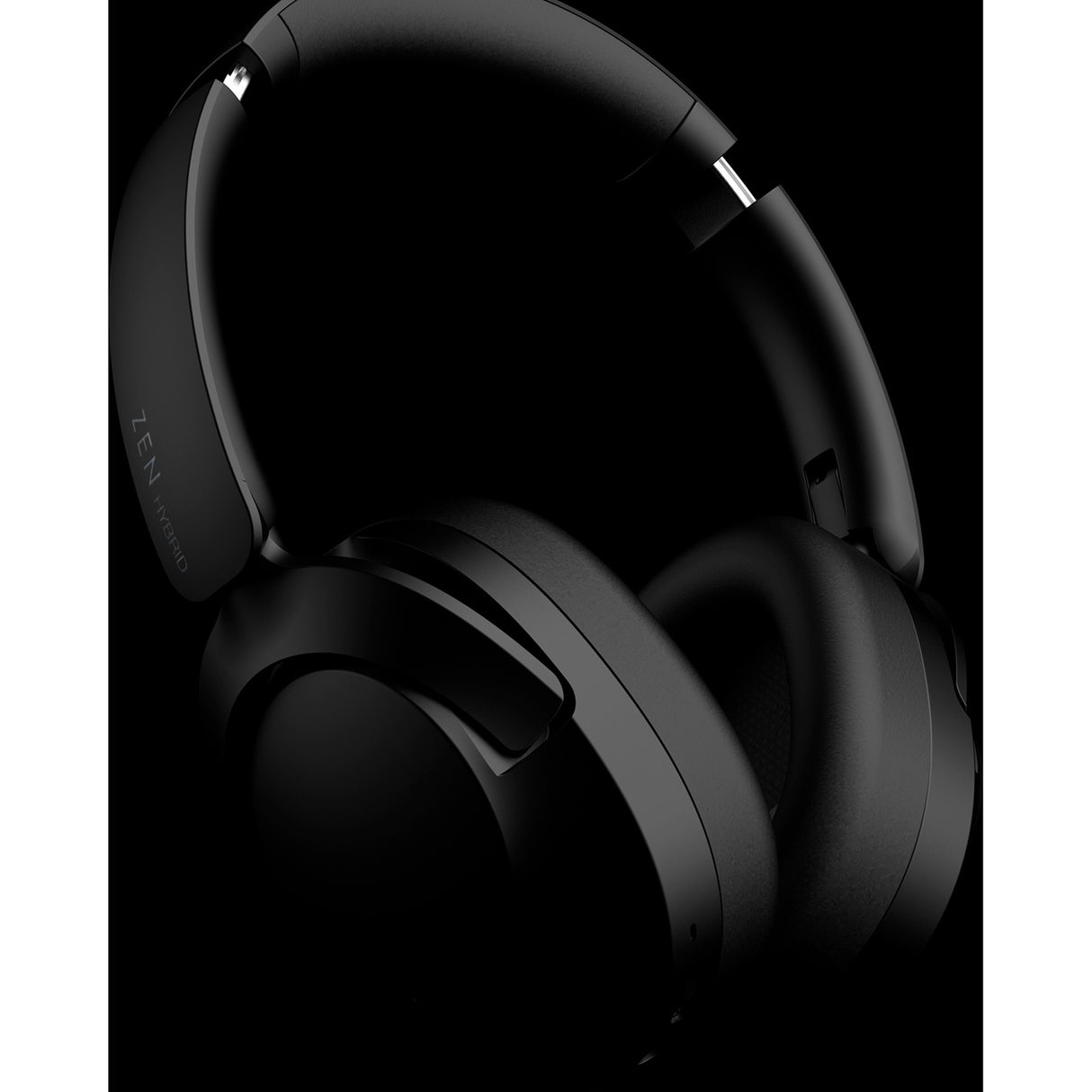 Creative Zen Hybrid 2 over-ear hovedtelefoner (sort, Bluetooth 5.2, USB-C, hybrid ANC)