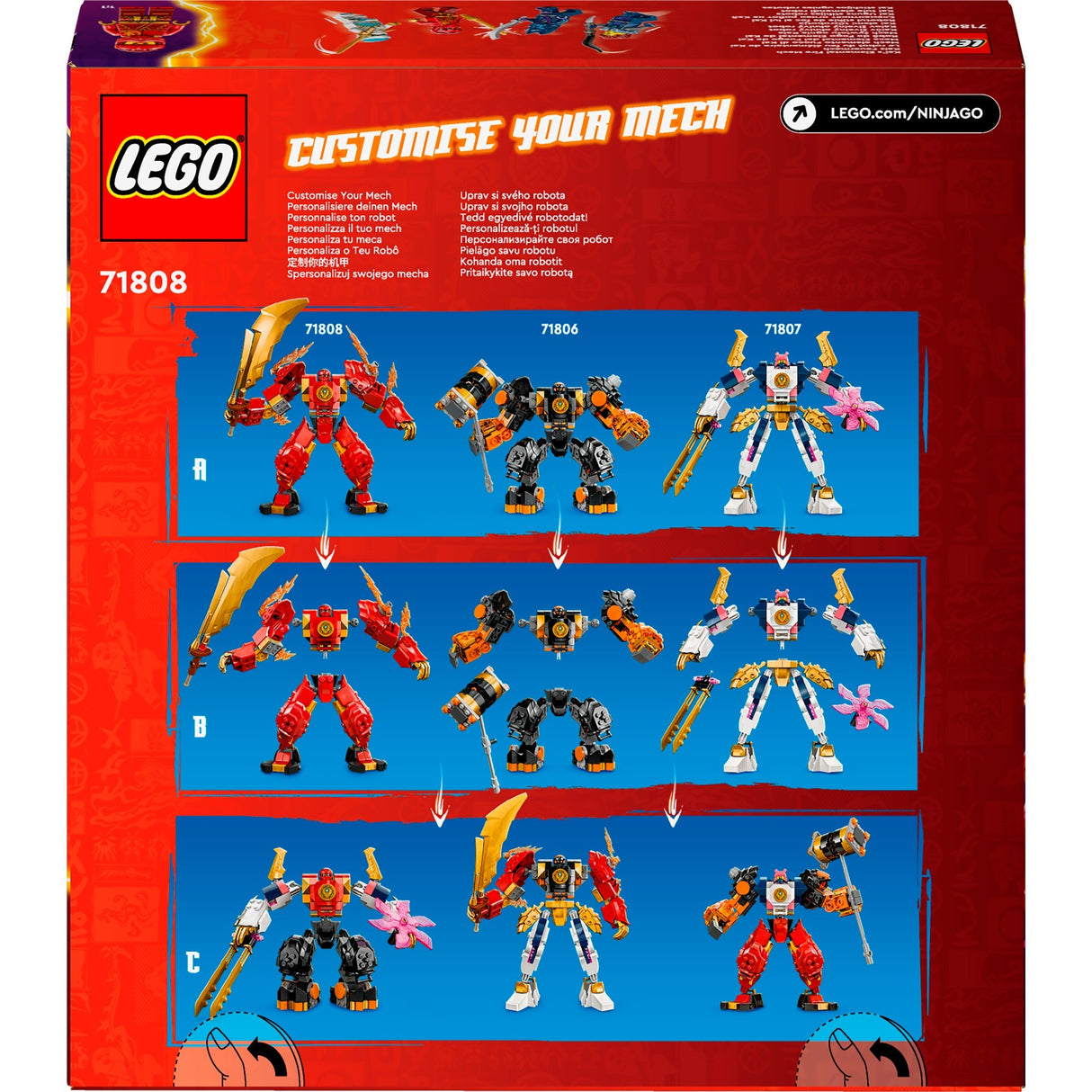 Lego ninjago 71808 kais elemental fire mech