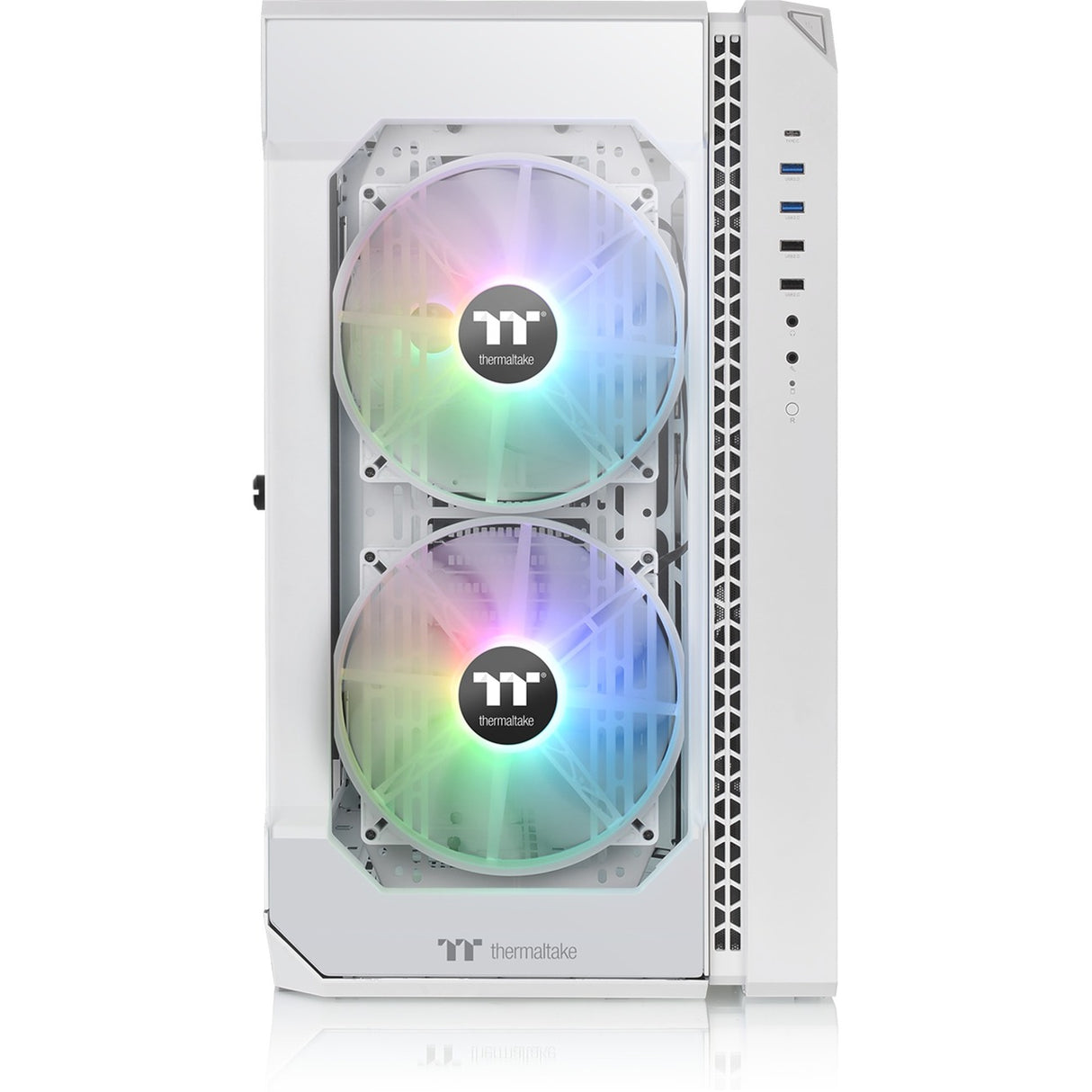 Thermaltake view 51 tg sne argb edition midi tårnhus (hvid | 4x USB-A | 1x USB-C | RGB | vindue)