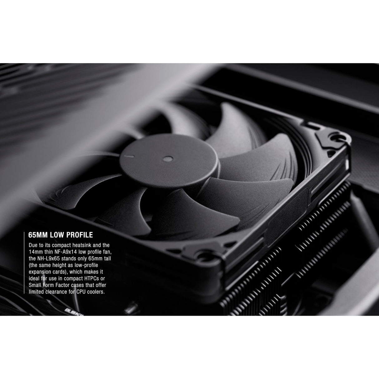 Noctua nh-l9x65 chromax.sort CPU-køler (sort, 4-bens PWM-forbindelse)