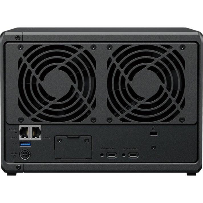 Synology diskstation ds1525+ nas (sort, 2x LAN, USB)