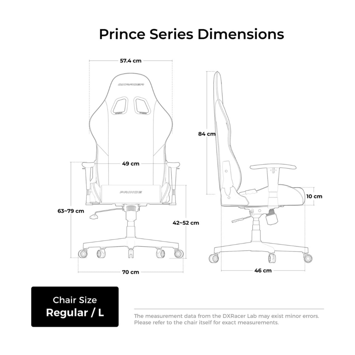 Dxracer prince l sort rød pvc læder gaming stol (sort rød)
