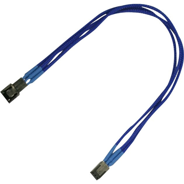 Nanoxia 3-pin køler forlængerkabel 30 cm (blå)
