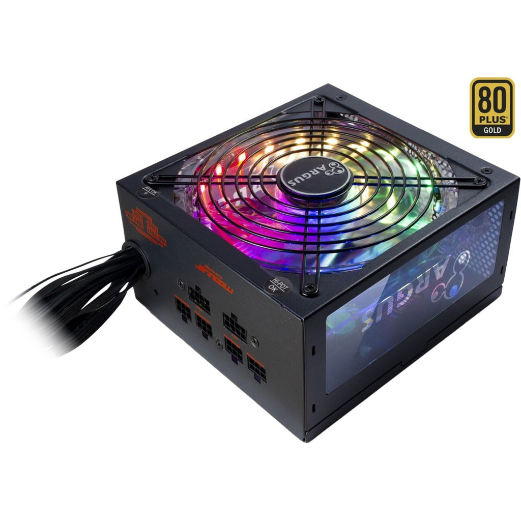 Inter-tech Argus RGB-650W CM II modulær 650 watt strømforsyning (sort, 2x PCIe)