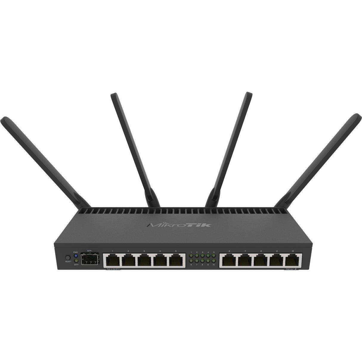 Mikrotik RB4011igs+5hacq2hnd-in router (sort, Annapurna Alpine AL21400 CPU, SFP+, Wi-Fi 5)