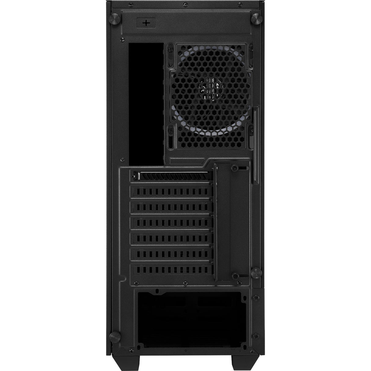 Sharkoon rgb lit 100 midi tårnhus (sort | 3x usb-a | rgb | vindue)
