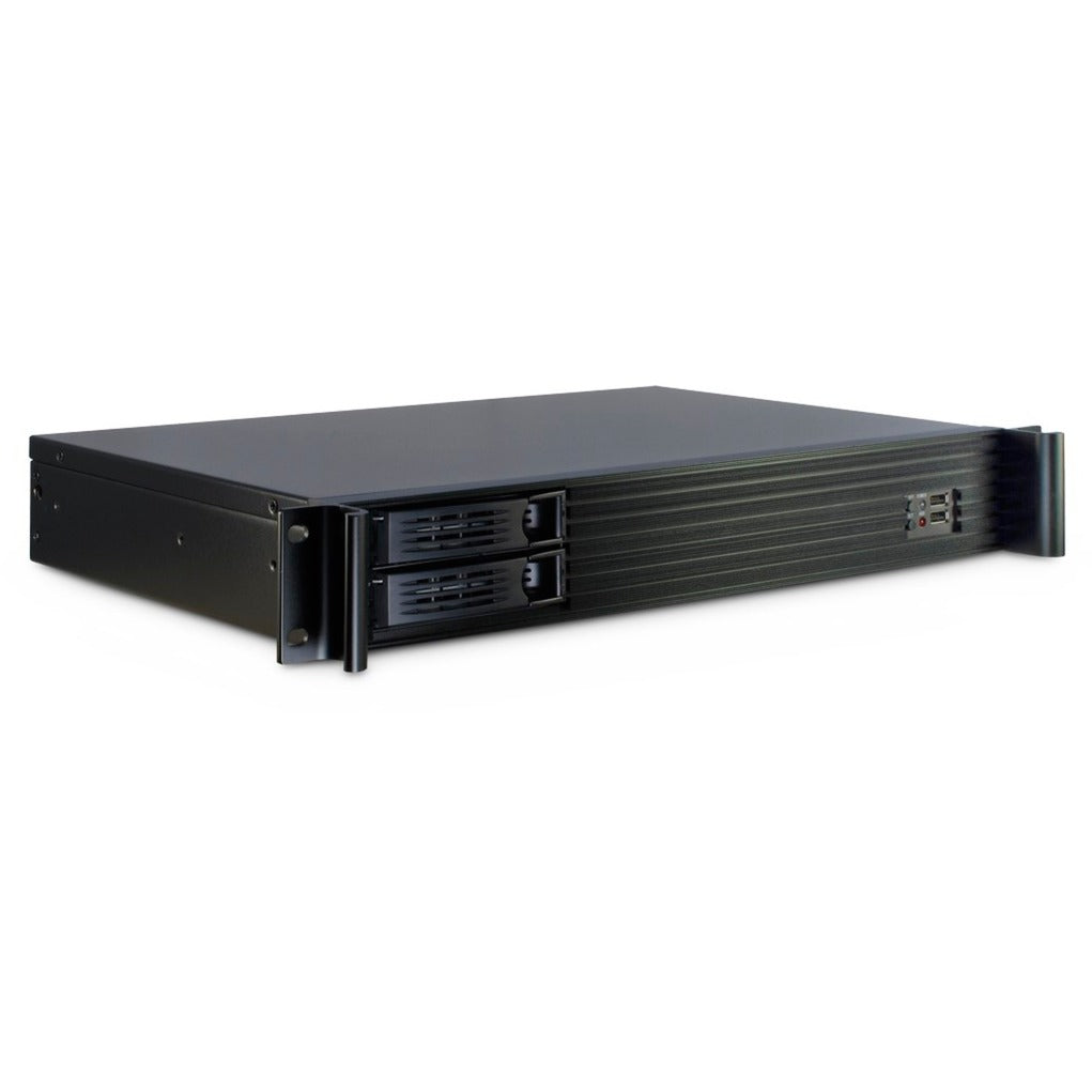 Inter-tech 1.5u-1528l rackhus (sort | 2x USB-A)