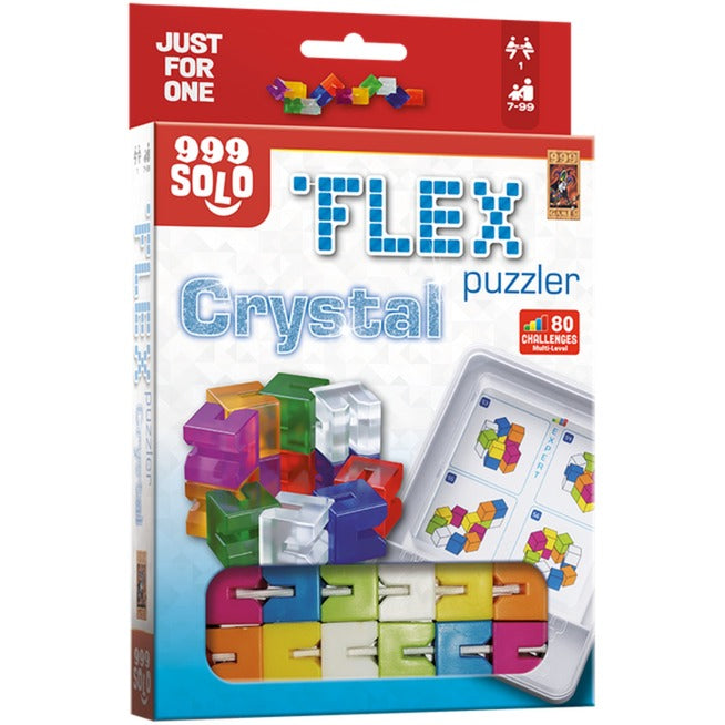 999spil 999 spil flex puslespil krystal tænkespil (hollandsk, 1 spiller, fra 7 år, 80 opgaver)
