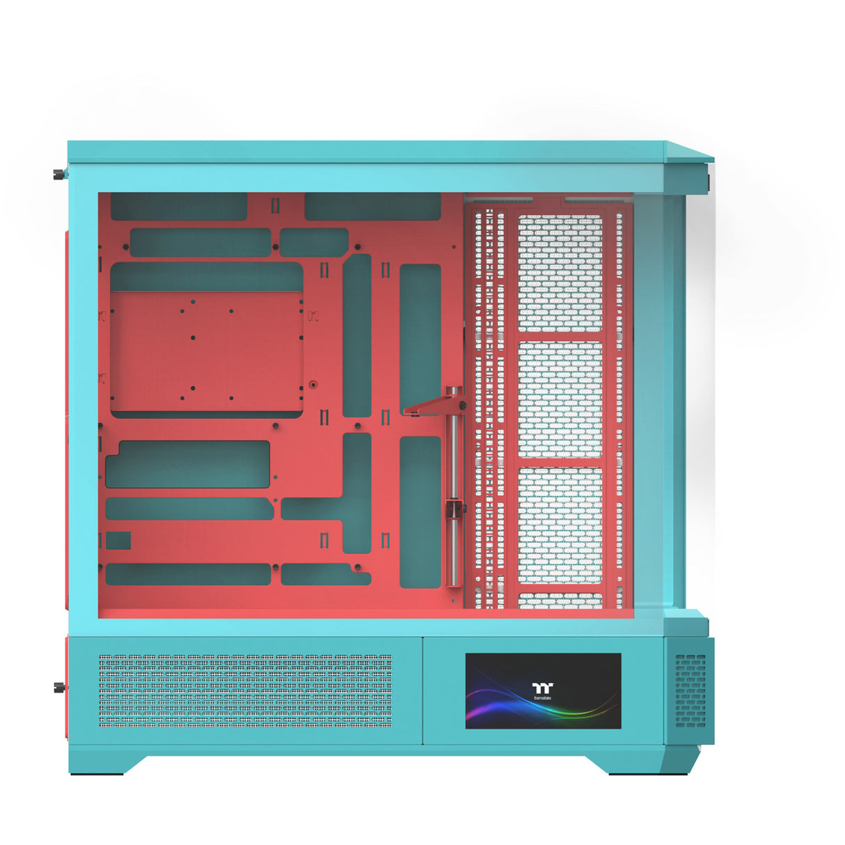 Thermaltake view 600 tg mint jordbær stort tårnhus (myntebær | 2x USB-A | 1x USB-C | hærdet glas)