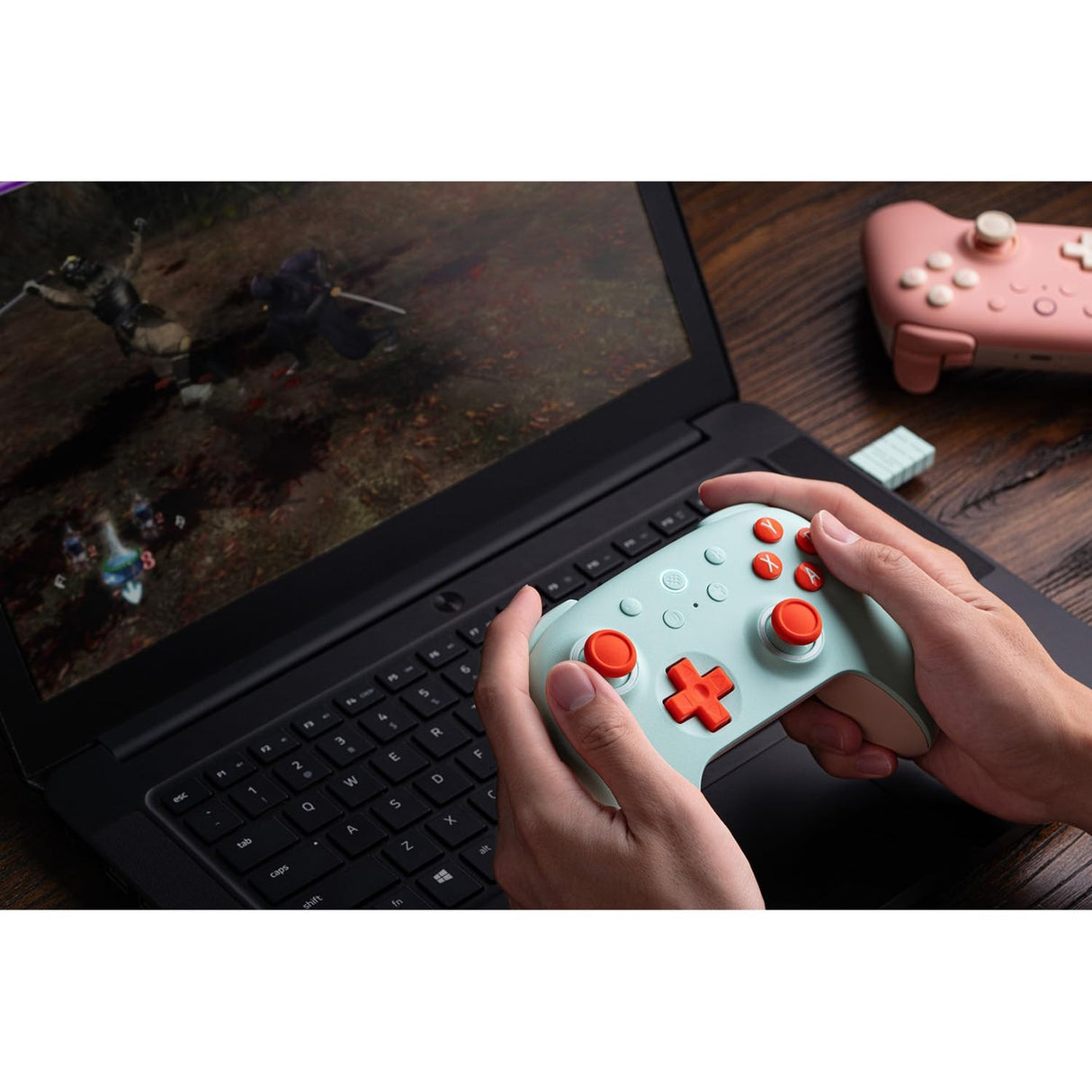 8bitdo ultimate 2c trådløs gamepad (mint orange)