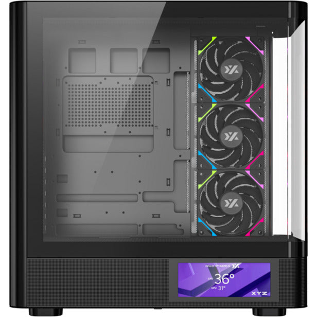 Xyz PC Gear Quantum Pro Midi Tower Case (sort | Vindue)