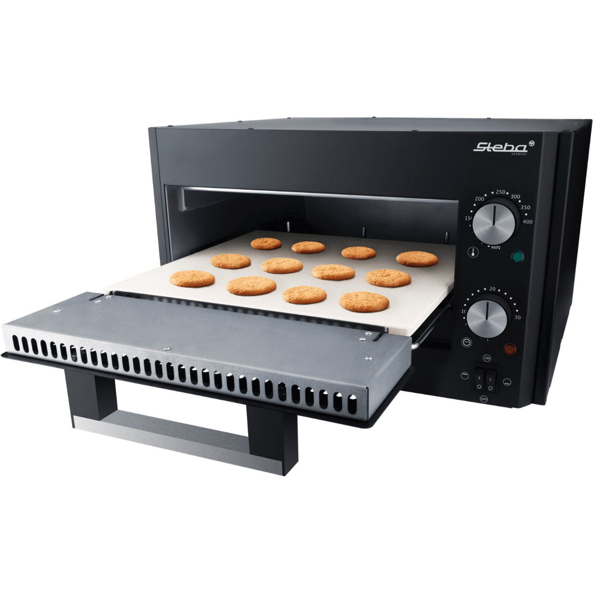 Steba power pizzamaskine pb 1800 pizzaovn (sort, 1800 watt)