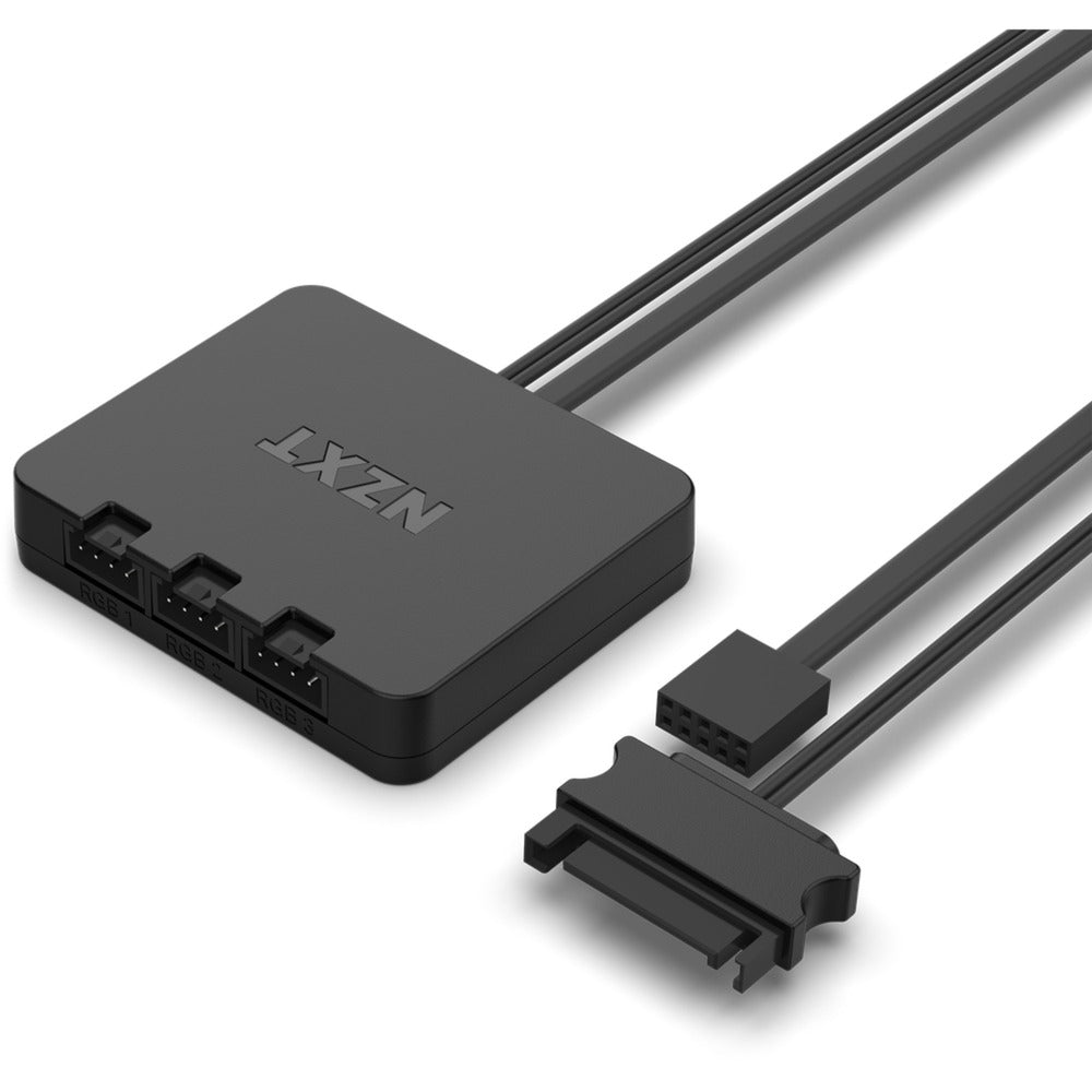Nzxt f140 rgb kabinet blæsere (sort, 2 stk, 140 x 140 x 26 mm, pwm, inkl. controller)