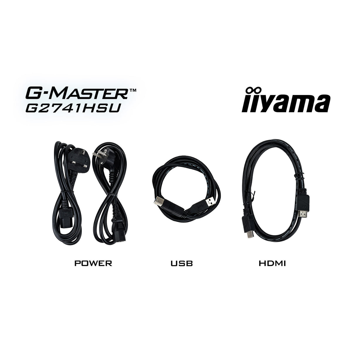 Iiyama G-Master Black Hawk G2741HSU-B1 27 spilleskærm (sort, HDMI, skærmport, 2x USB-A, USB-B, 144 Hz)