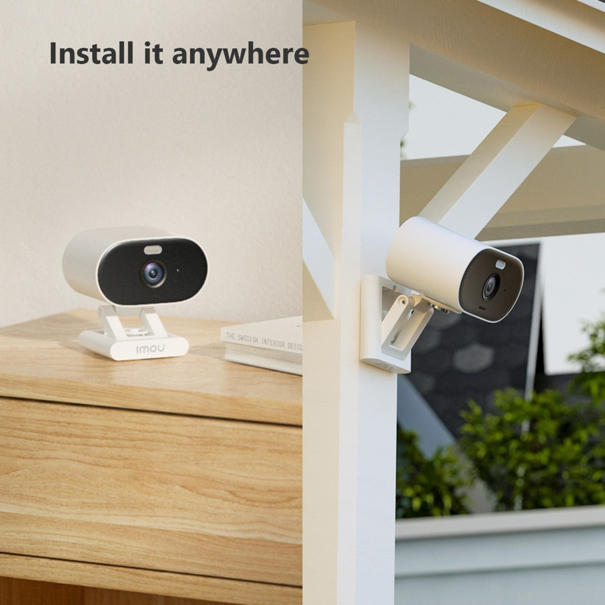 Imou versa sikkerhedskamera (smart farve nattesyn | ip65 vejrbestandig | 110db sirene)
