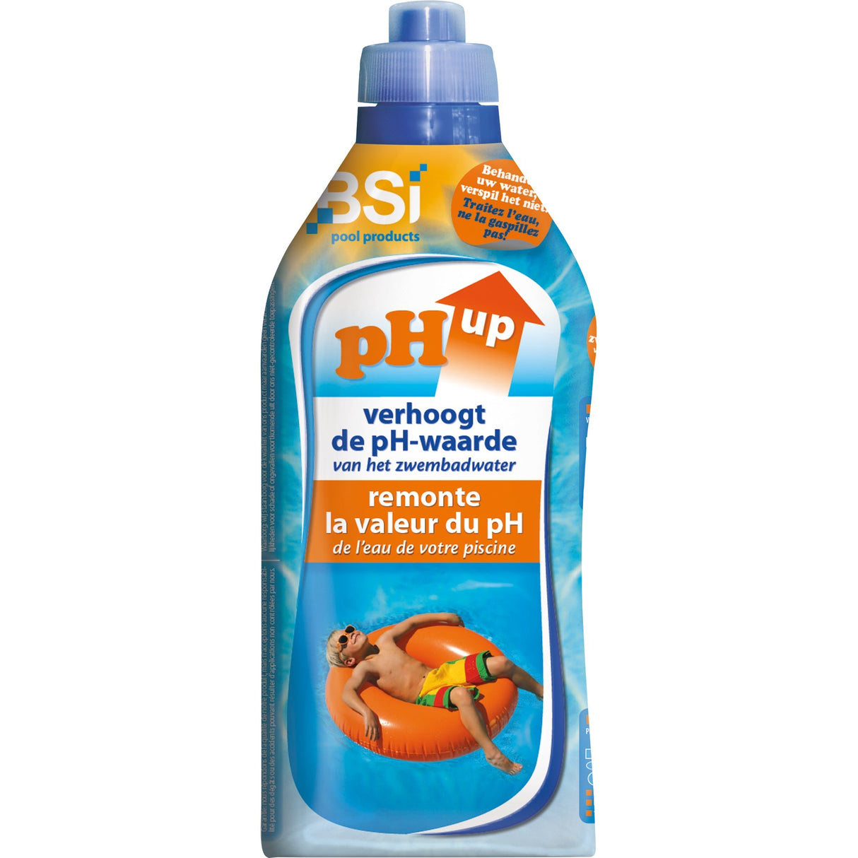 Bsi ph up væske, 1 liter vandplejemiddel