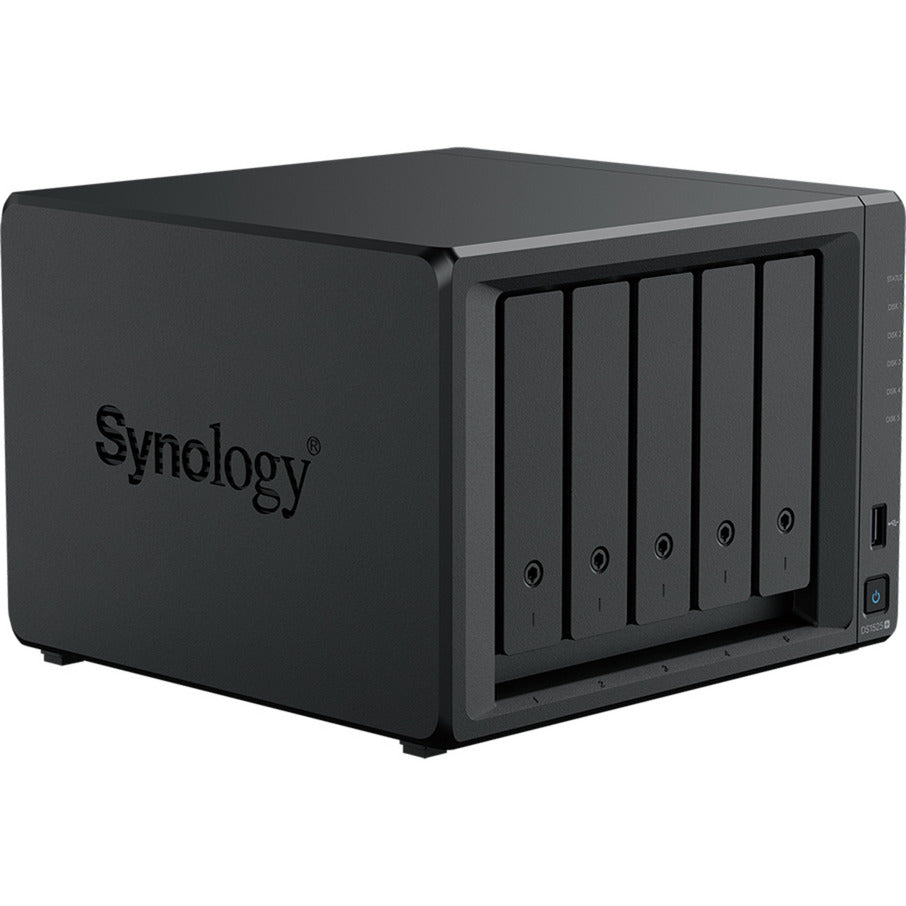 Synology diskstation ds1525+ nas (sort, 2x LAN, USB)