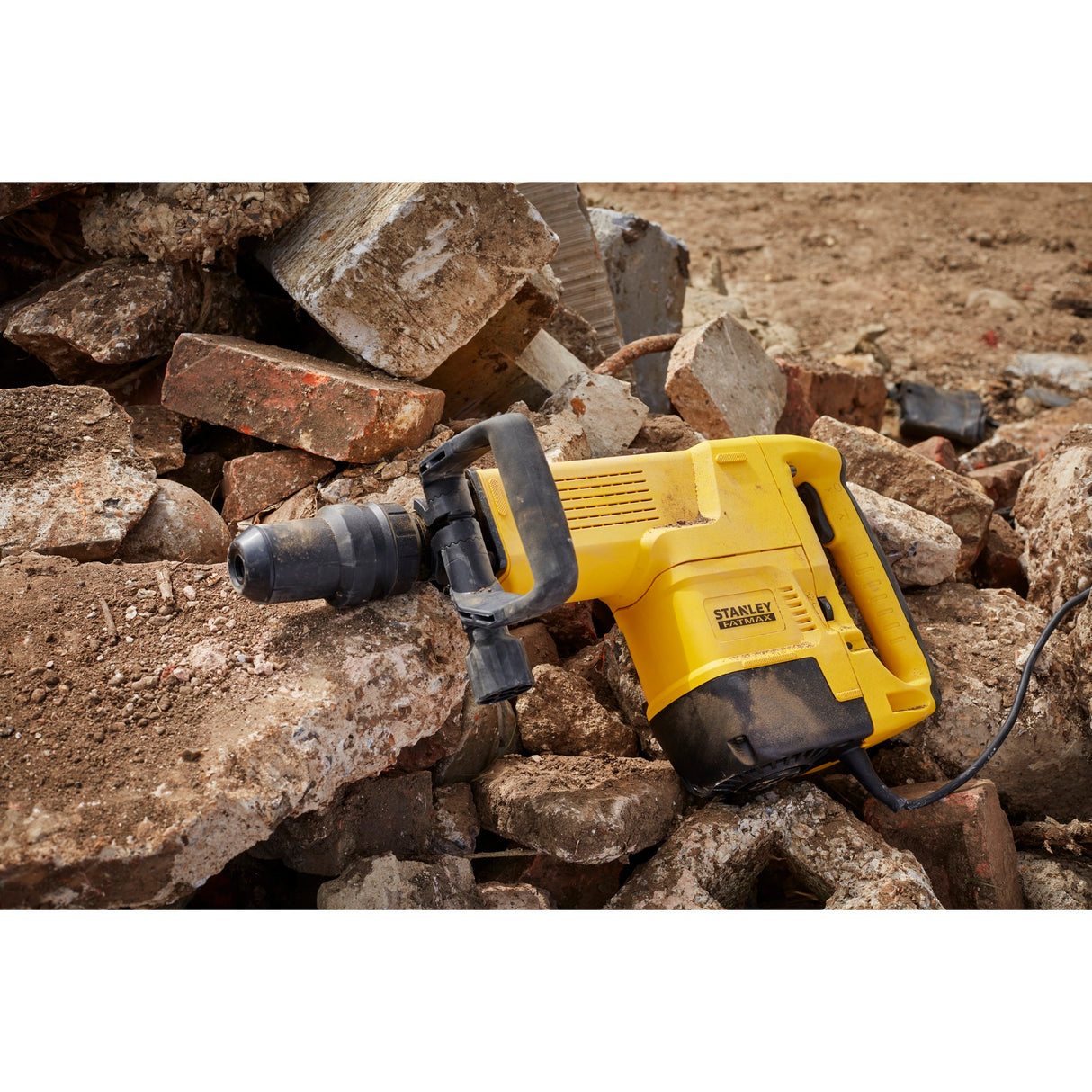 Stanley fatmax 1600w sds-max nedrivningshammer (gul sort, med etui)