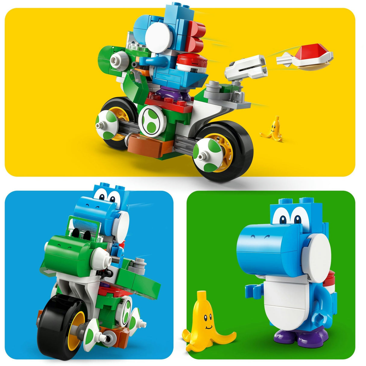 Lego super mario - mario kart - yoshi-crosser byggelegetøj (72031)