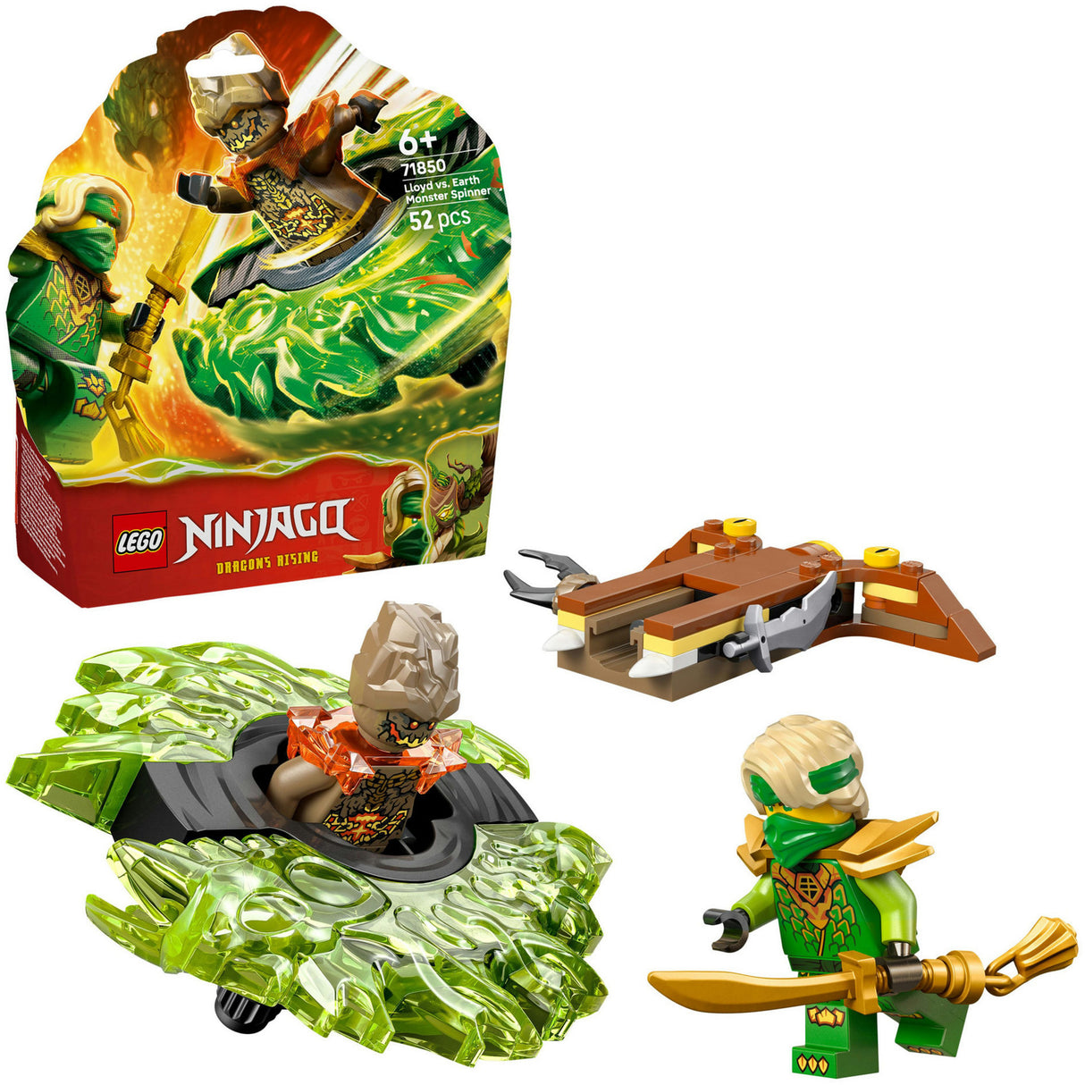 Lego ninjago 71850 lloyd vs. elemental monster spinner