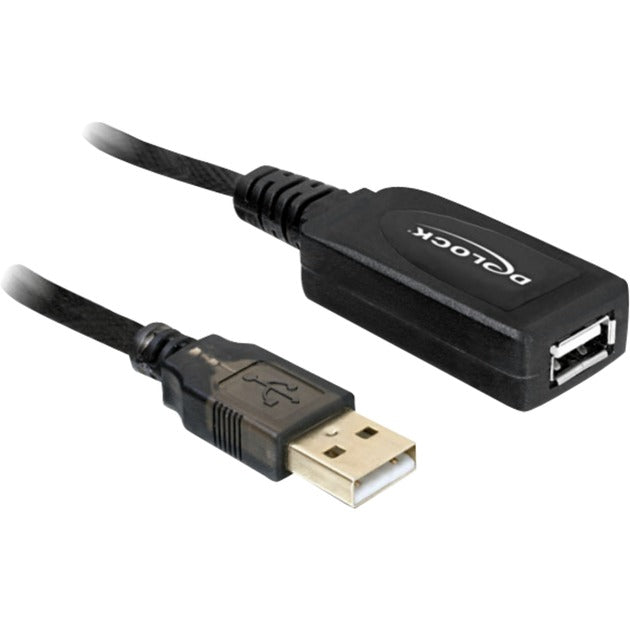 Delock aktivt USB 2.0 forlængerkabel (sort, 20 meter)