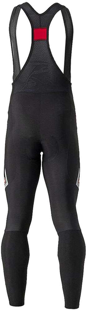 Castelli velocissimo 5 - bib tights med pude sort sølv refleks