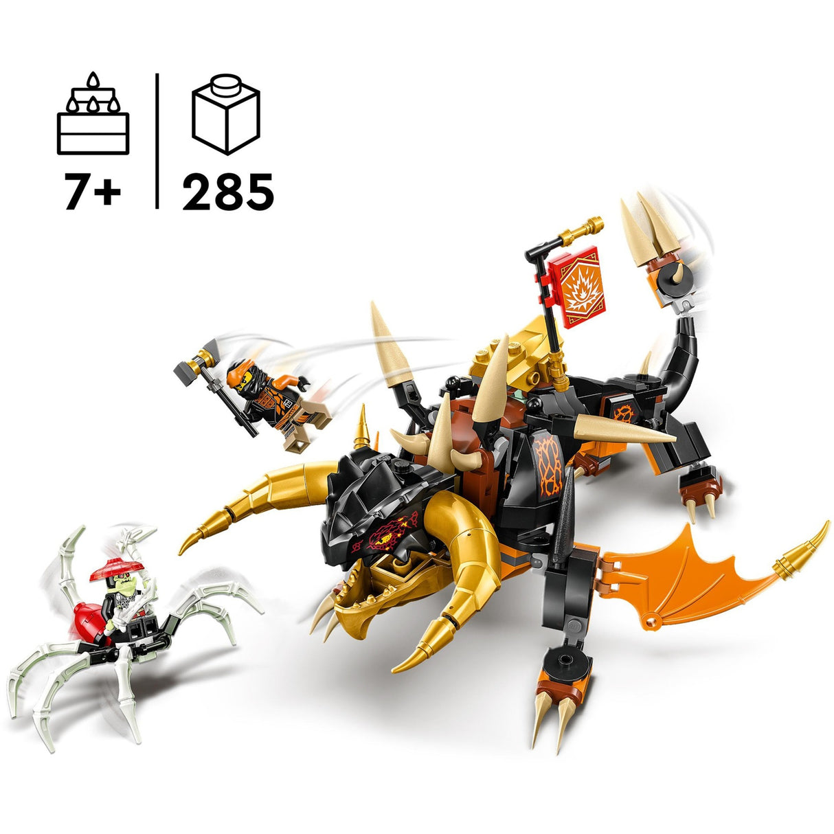 Lego Ninjago - Cole's Earth Dragon EVO Construction Toy (71782)