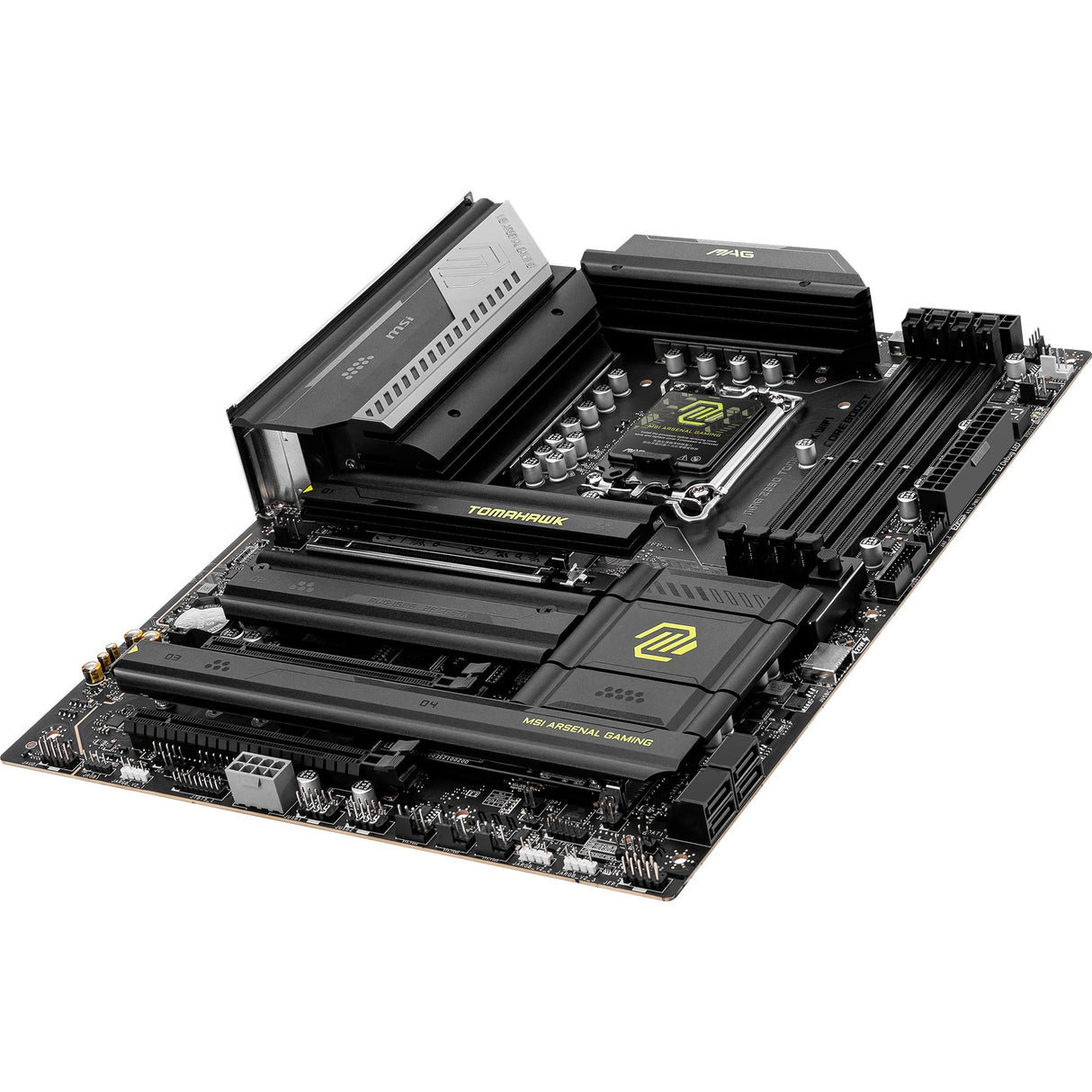 MSI Mag Z890 Tomahawk WiFi Socket 1851 bundkort (sort gul, RAID, 5GB-LAN, WiFi 7, BT, lyd, ATX)