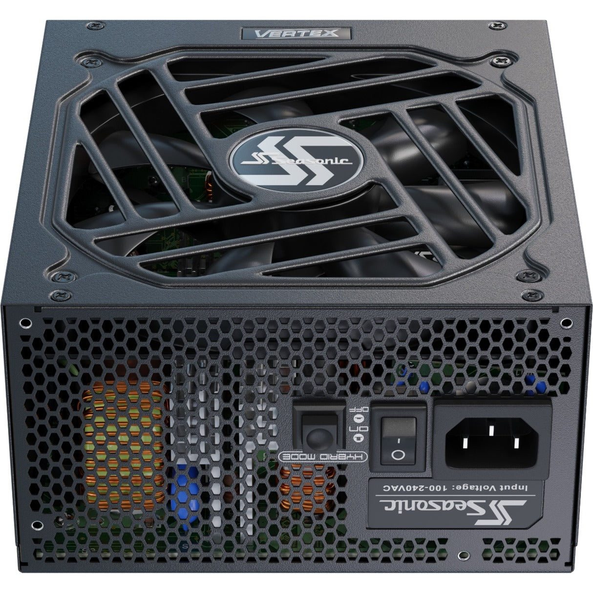 Seasonic vertex gx-1200 modulær 1200 watt strømforsyning (sort, 1x 12v-2x6, 3x pcie)