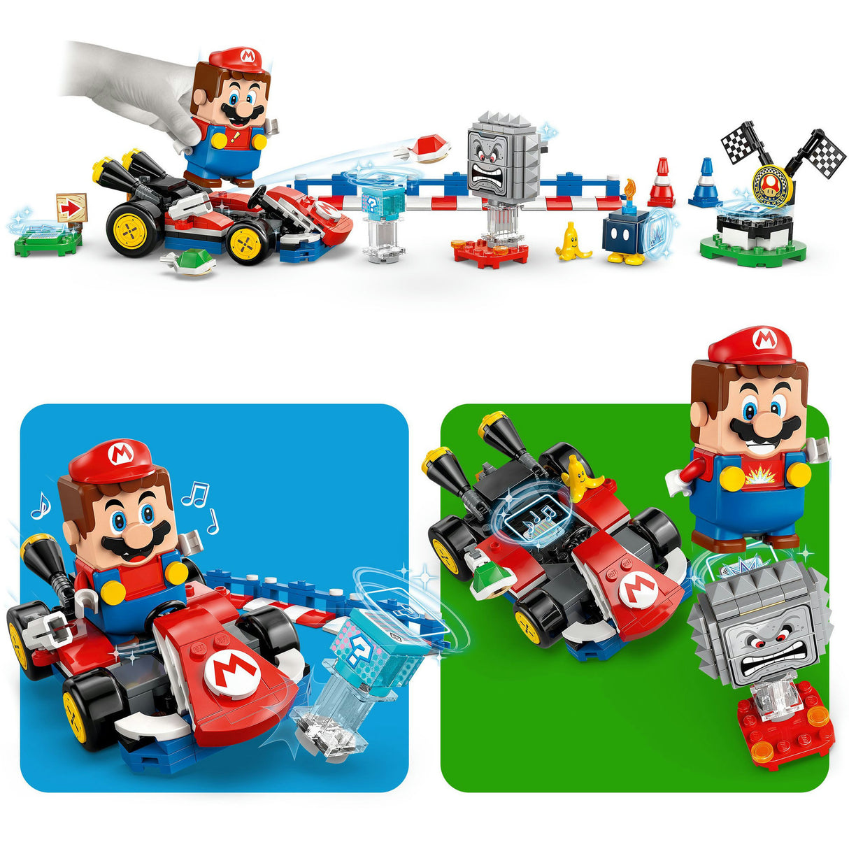 Lego® Super Mario™: Mario Kart™ – Interactive® Mario™ og Standard Kart - 72043