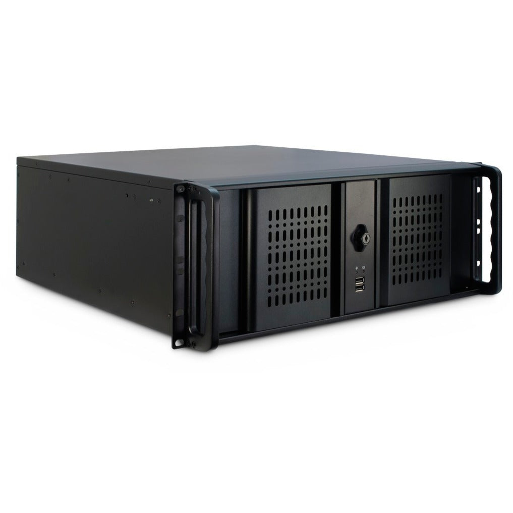 Inter-tech 4u-4098-s rackhus (sort | 2x USB-A)