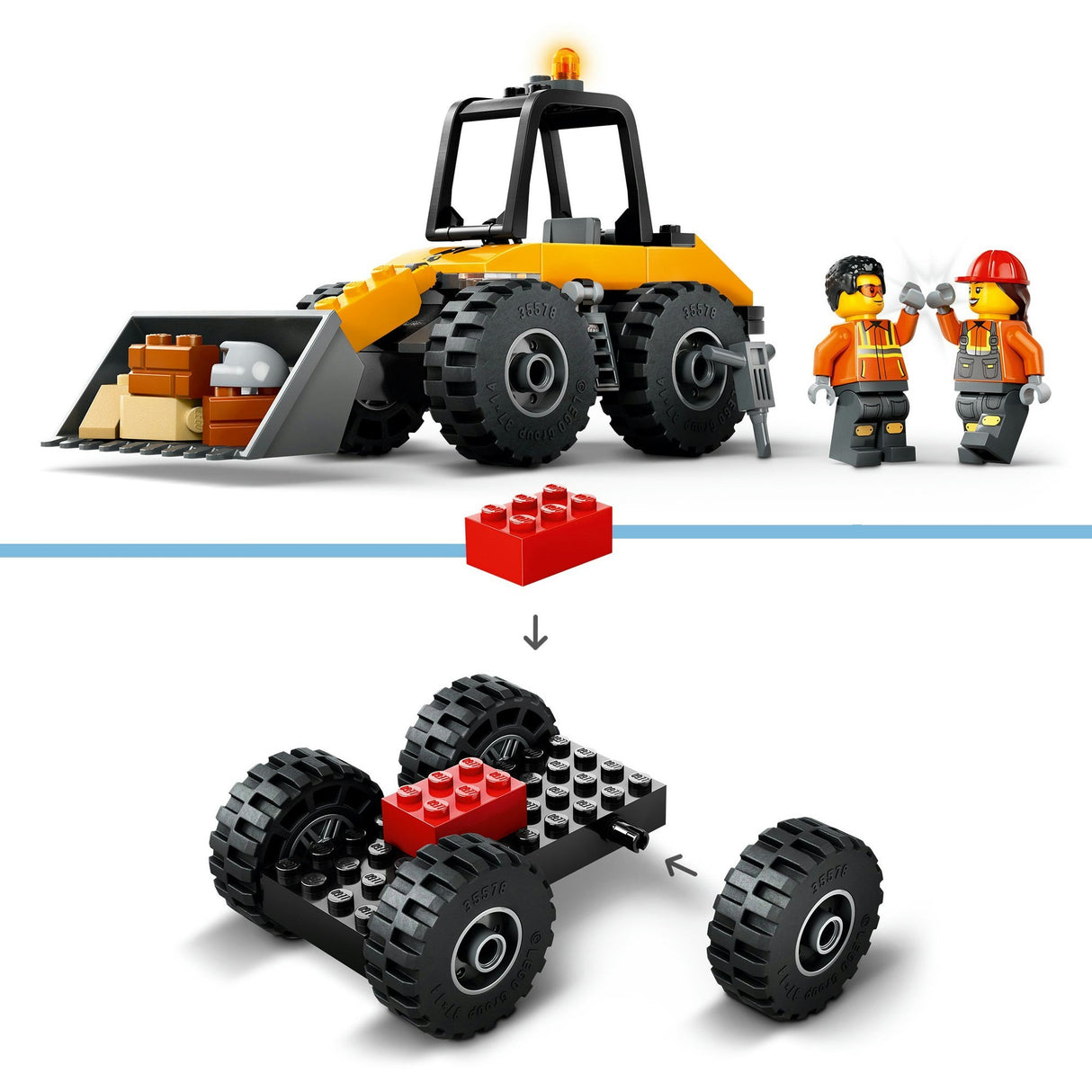 Lego city - gul hjullæsser byggelegetøj (60450)
